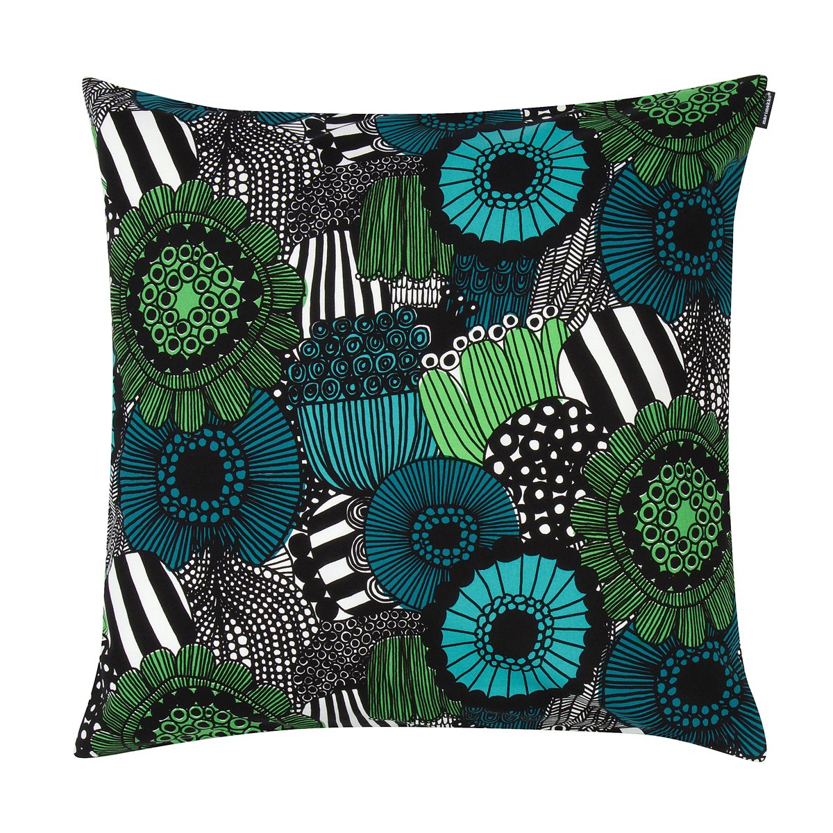 Marimekko Pieni Siirtolapuutarha kuddfodral 50x50 cm blå-grön (Finland 100 år)