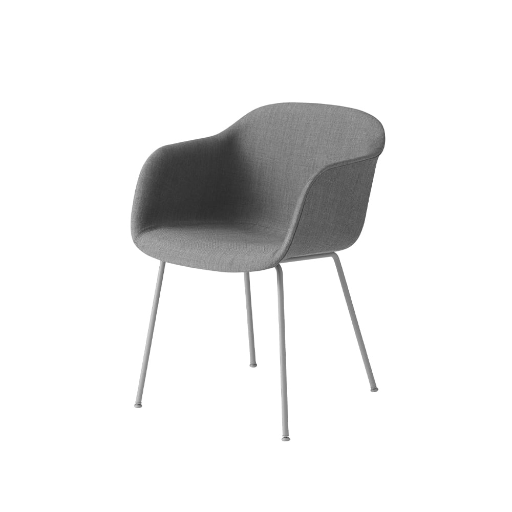 Muuto Fiber Karmstol tube base Remix 133-Grey