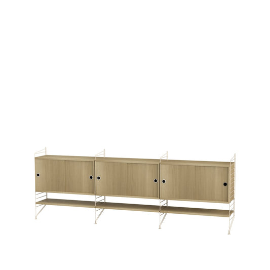 String String Wohnzimmer Eiche & Beige- Kombination F