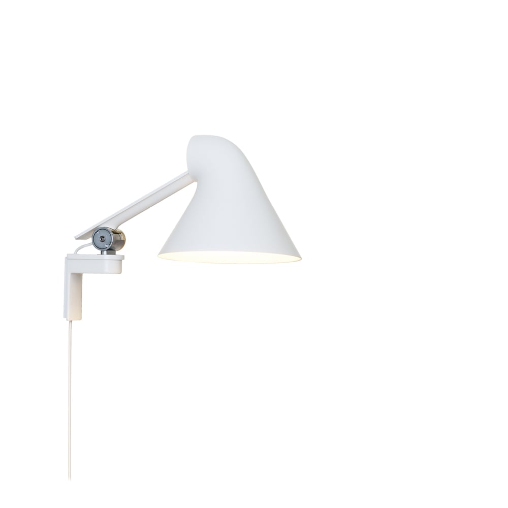 Louis Poulsen NJP vägglampa Vit, kort arm, LED, 3000k