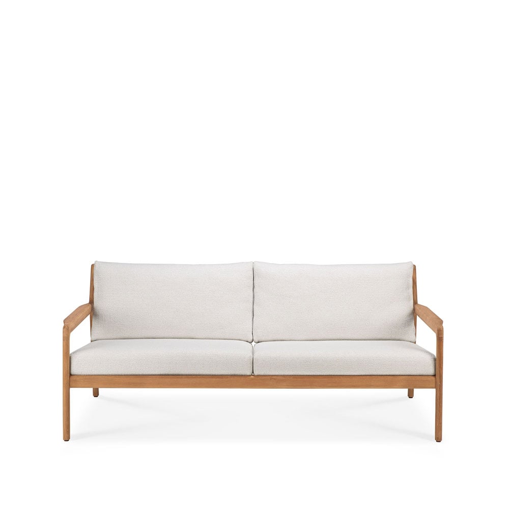 Ethnicraft Jack outdoor soffa 2-sits teak offwhite, teakstativ