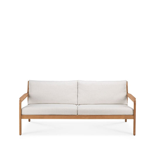 Ethnicraft Jack outdoor soffa 2-sits teak offwhite, teakstativ