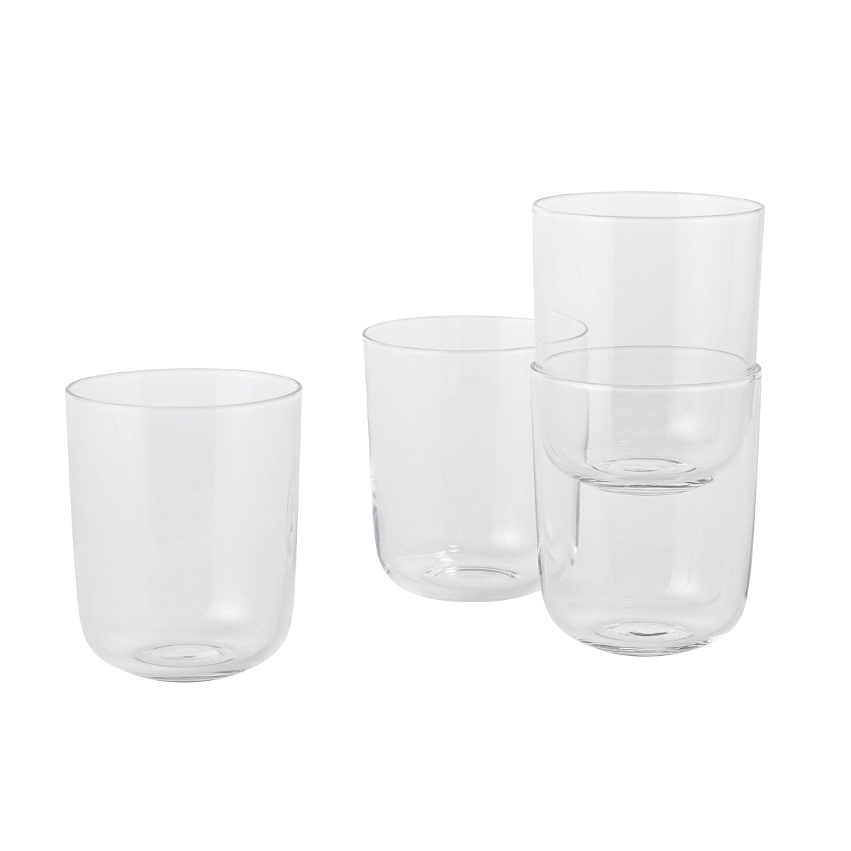 Muuto Corky glass high 4-pack Clear