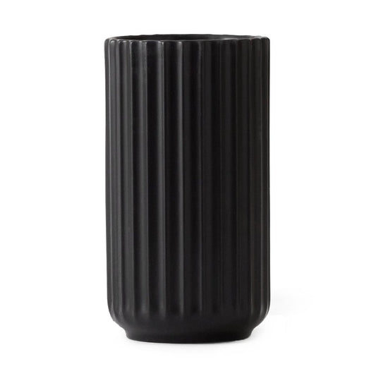 Lyngby Porcelæn Lyngby vase black matte 12 cm