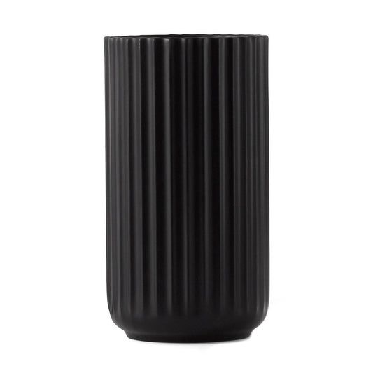 Lyngby Porcelæn Lyngby vase black matte 15 cm