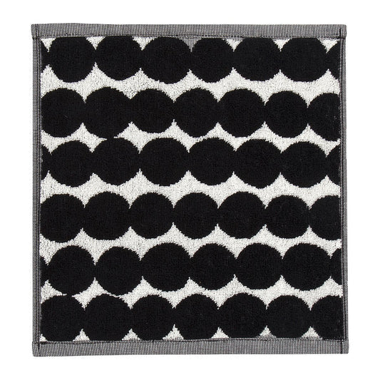 Marimekko Räsymatto towel black Minitowel 30x30 cm