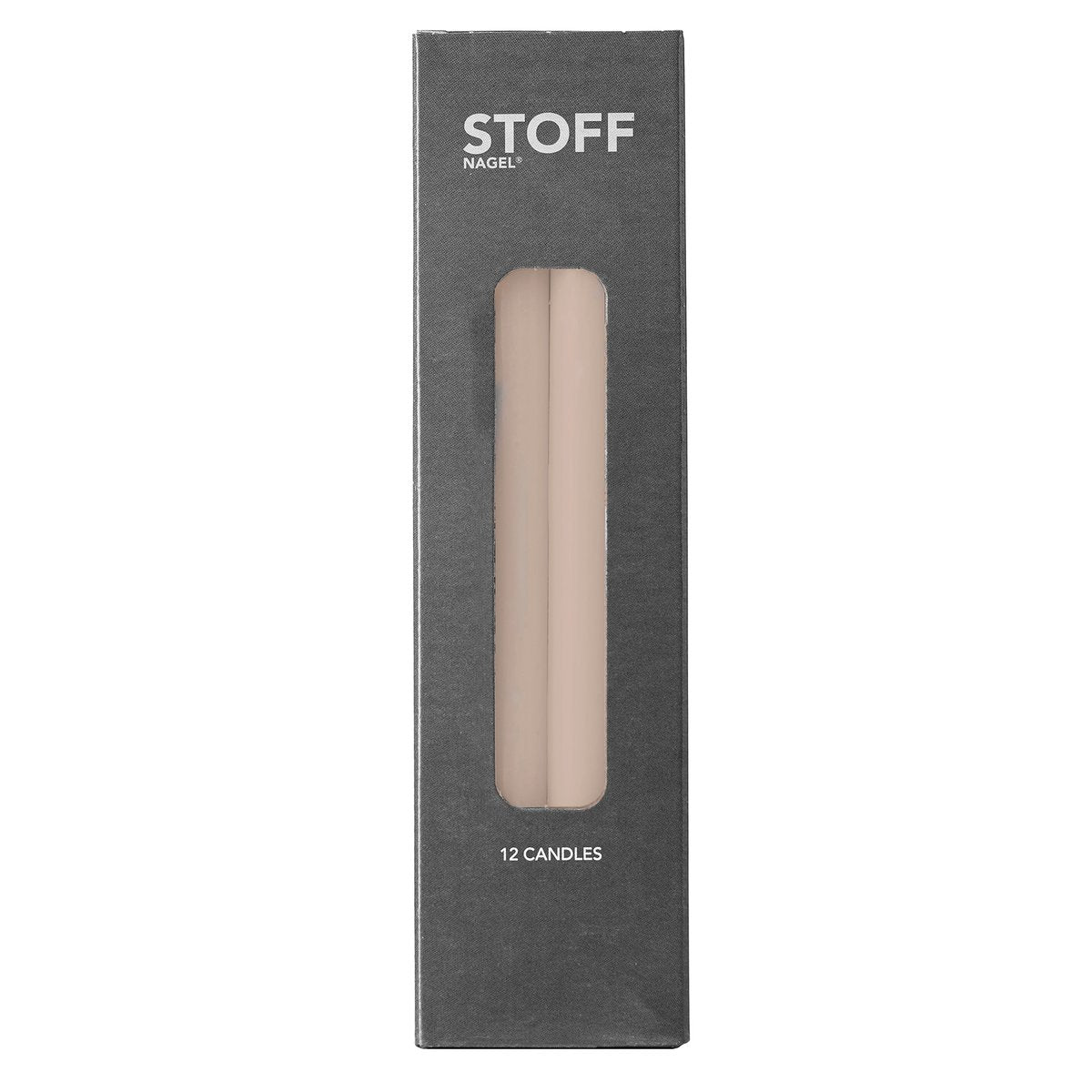 STOFF Nagel Kerzen 12er Pack Beige