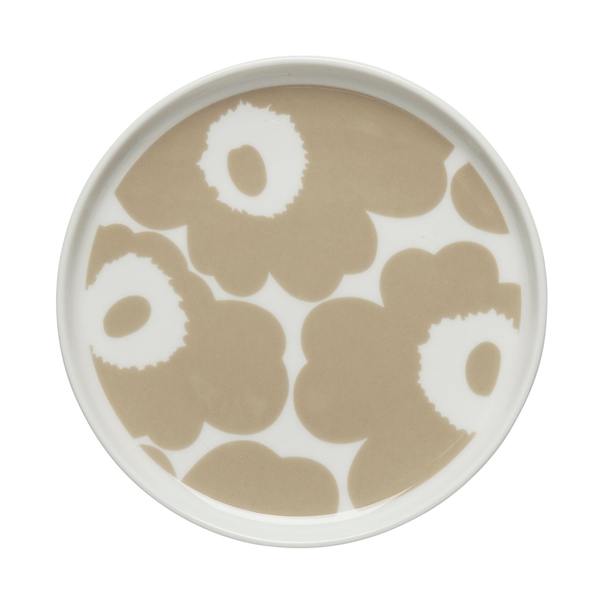 Marimekko Unikko plate Ø13.5 cm White-beige