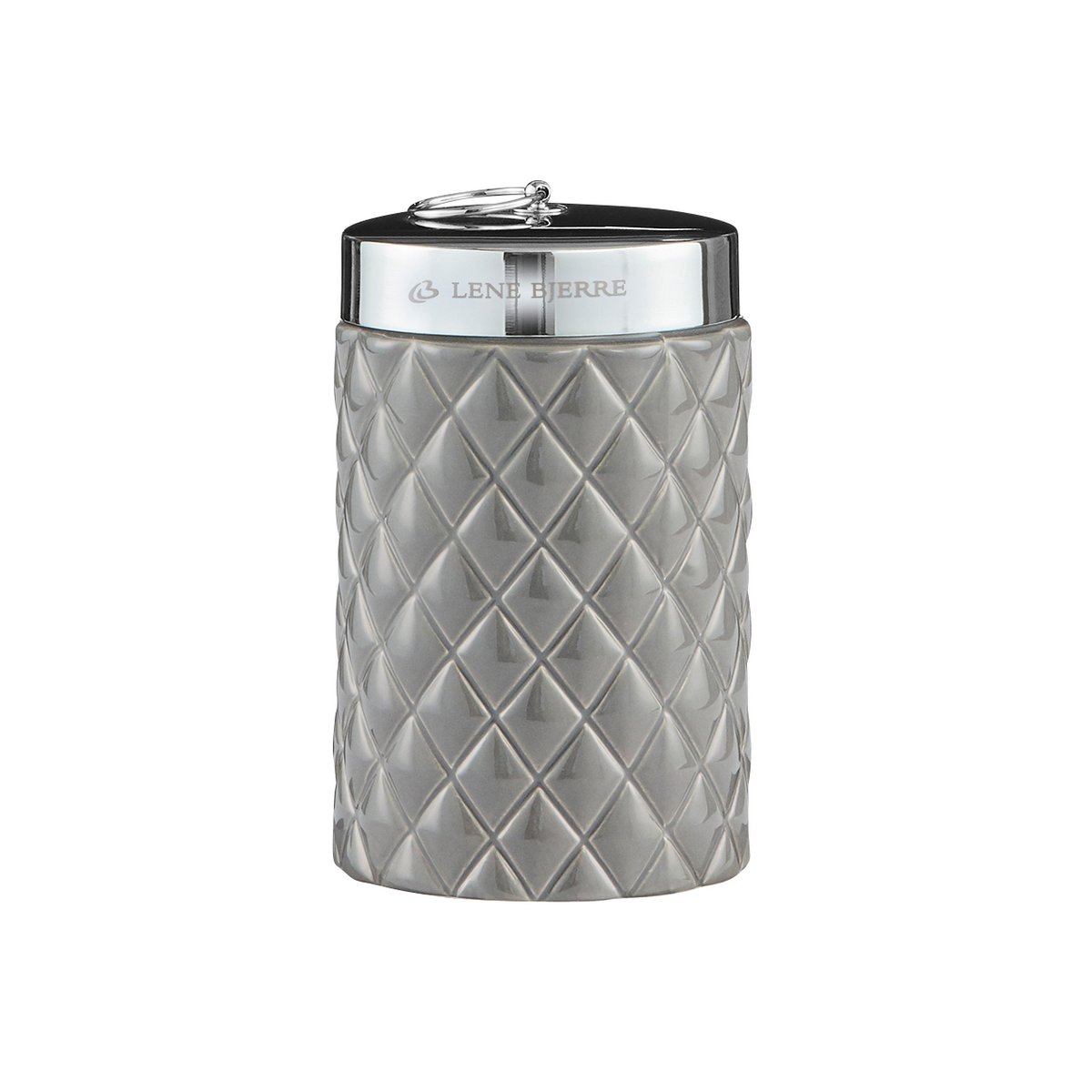 Lene Bjerre Portia storage jar grey-silver