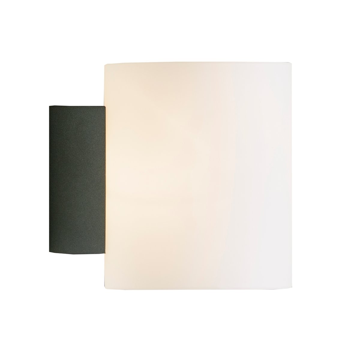 Herstal Evoke wall lamp small anthracite grey-white glass