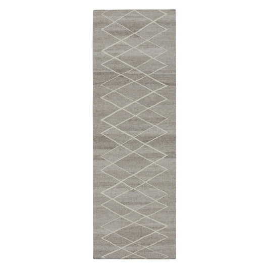 Scandi Living Peak Wollteppich cream 80 x 240cm