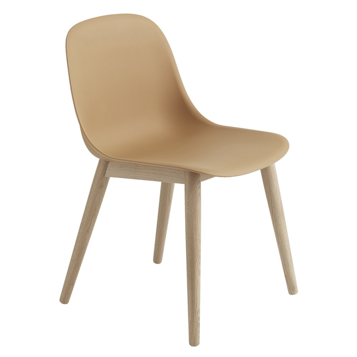 Muuto Fiber Side Chair med träben Ochre-Oak