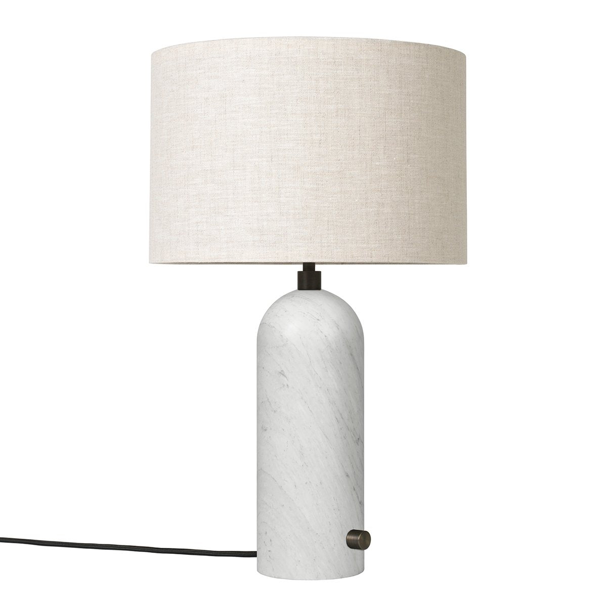 GUBI Gravity S table lamp white marble-canvase