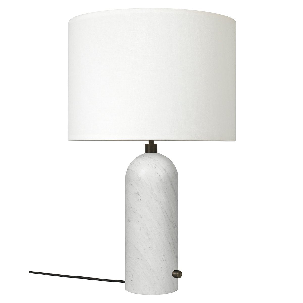 GUBI Gravity L bordslampa Vit marmor-vit