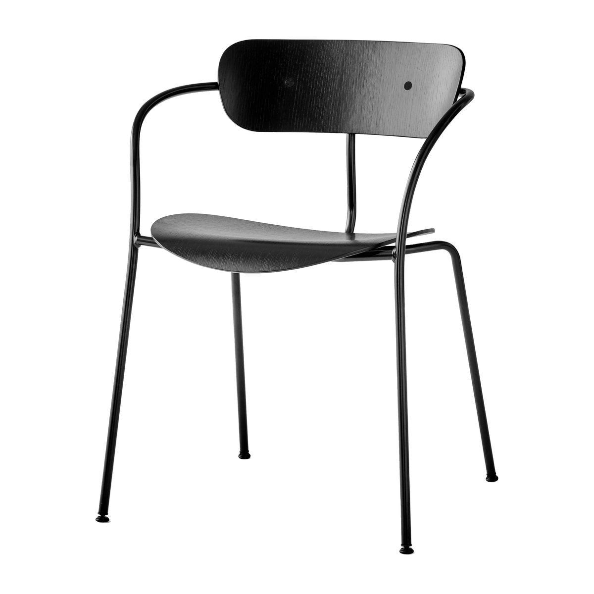 &Tradition Pavilion chair AV2 Black lacquered oak