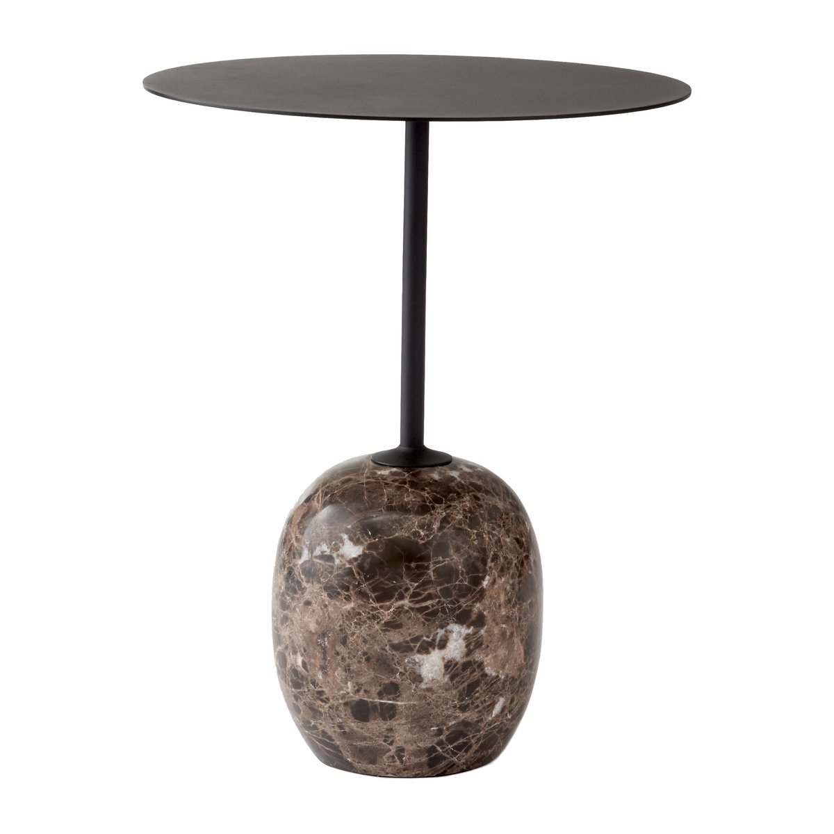 &Tradition Lato bord LN8 Warm black-Emparador marble