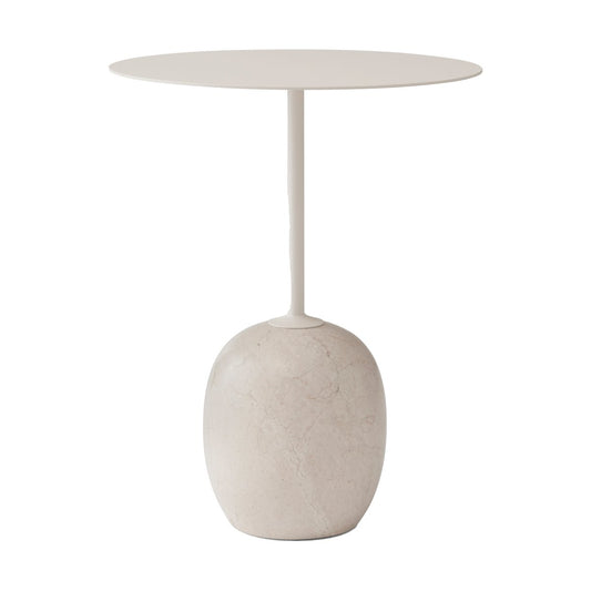 &Tradition Lato side table LN8 Ivory white-Crema diva marble