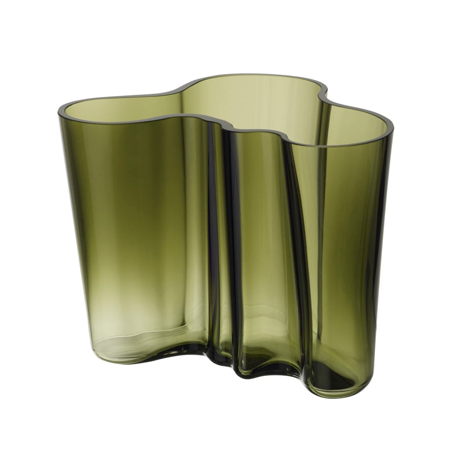 Iittala Alvar Aalto vas mossgrön 160 mm