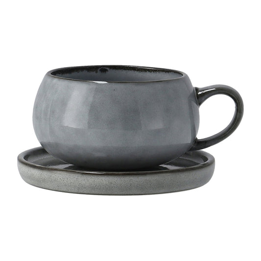 Lene Bjerre Amera cup and saucer Grey