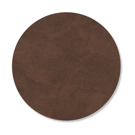 LIND DNA Nupo coaster circle dark brown