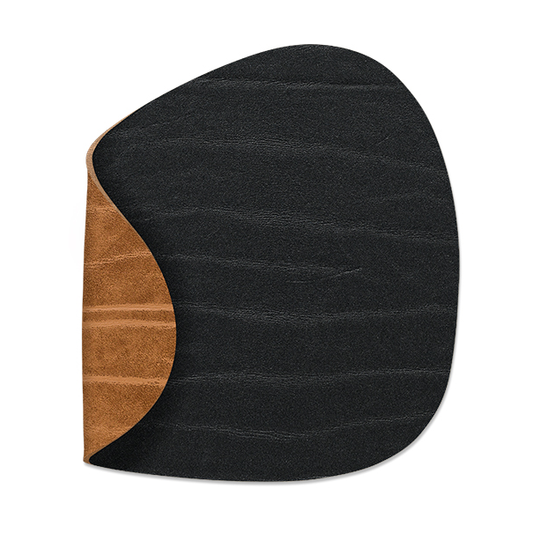 LIND DNA Buffalo coaster reversible curve 1 pcs black-nature