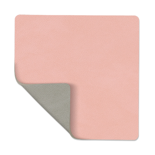 LIND DNA Nupo coaster reversible square 1 pc pink-light grey