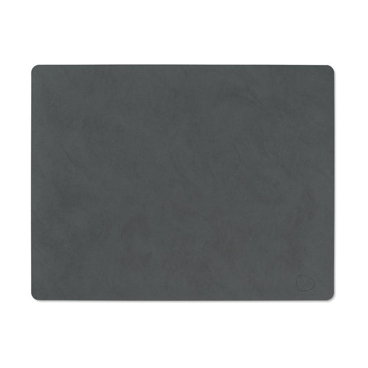 LIND DNA Nupo placemat square L anthracite grey