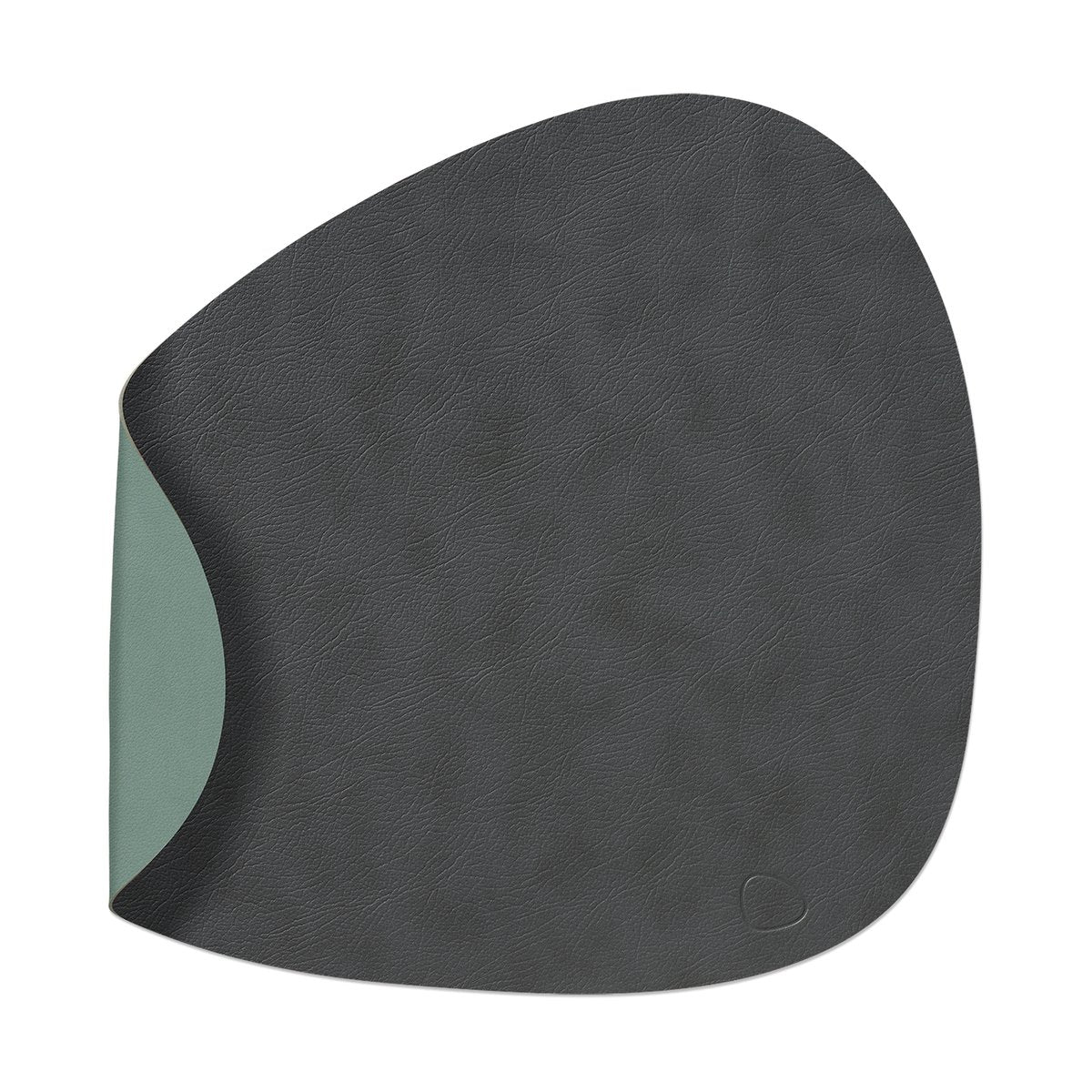 LIND DNA Cloud-Nupo placemat reversible curve L 1 pcs anthracite-pastel green