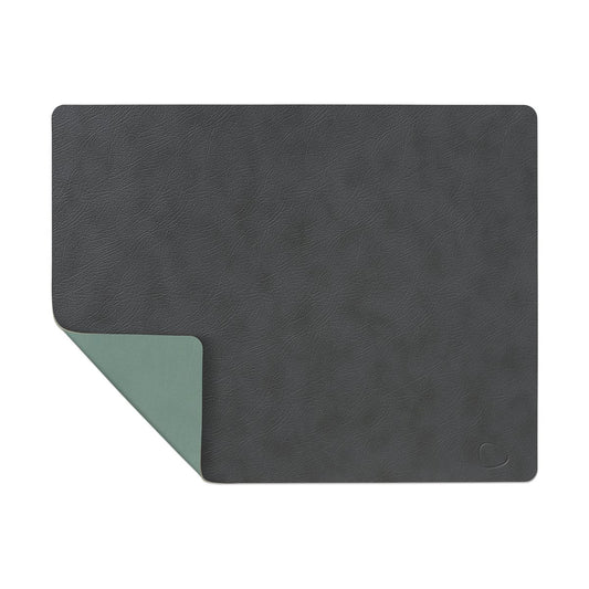 LIND DNA Cloud-Nupo placemat reversible square 1 pcs anthracite-pastel green