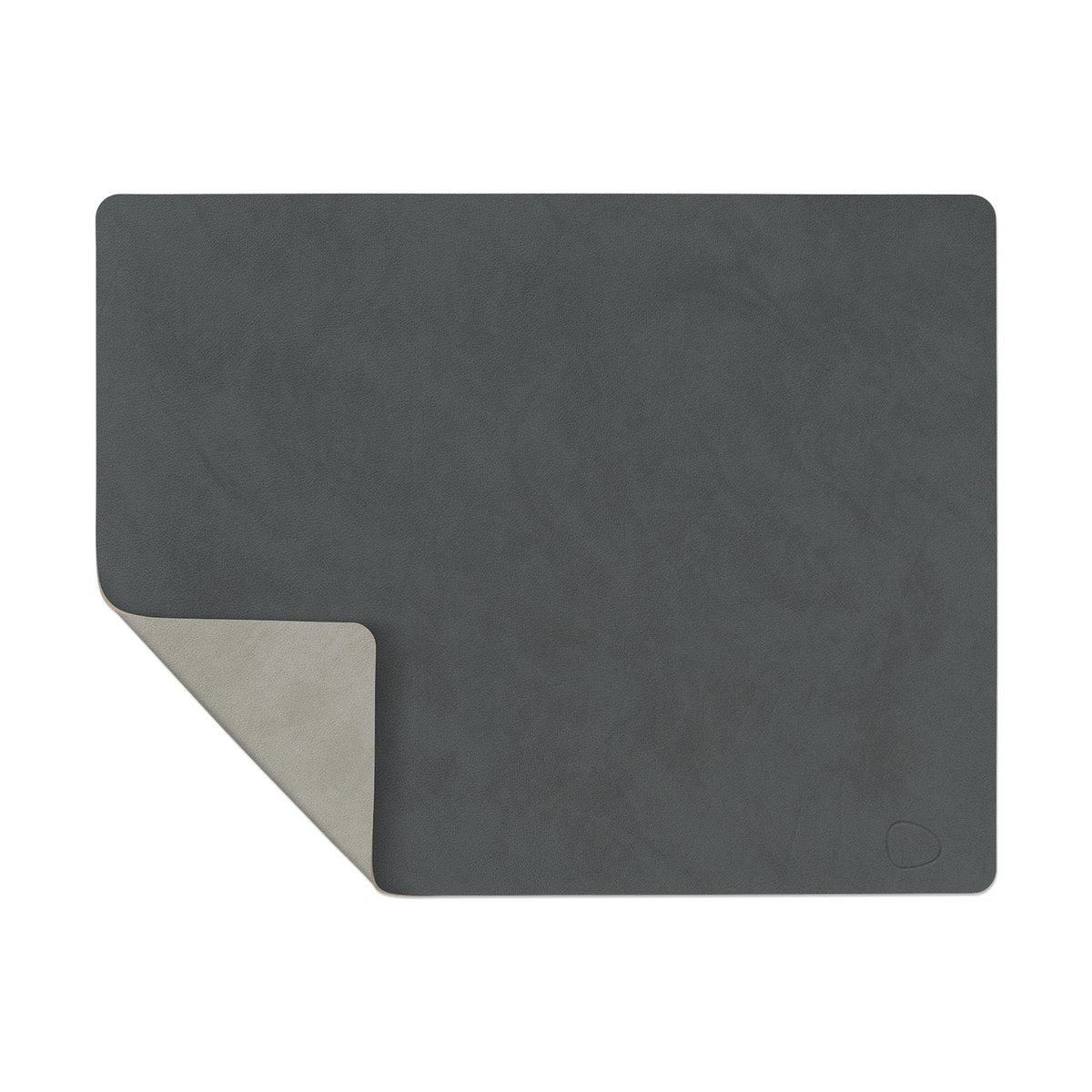 LIND DNA Nupo placemat reversible square L 1 pc anthracite-light grey