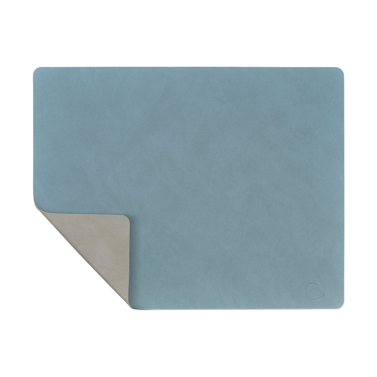 LIND DNA Nupo placemat reversible square L 1 pc light blue-light grey