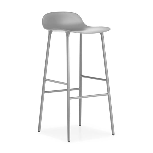 Normann Copenhagen Form barstool metal legs 75 cm Grey