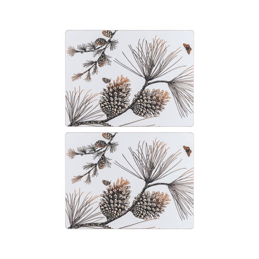 Åry Home Pine Cone Platzdecke 2er Pack Cotton white