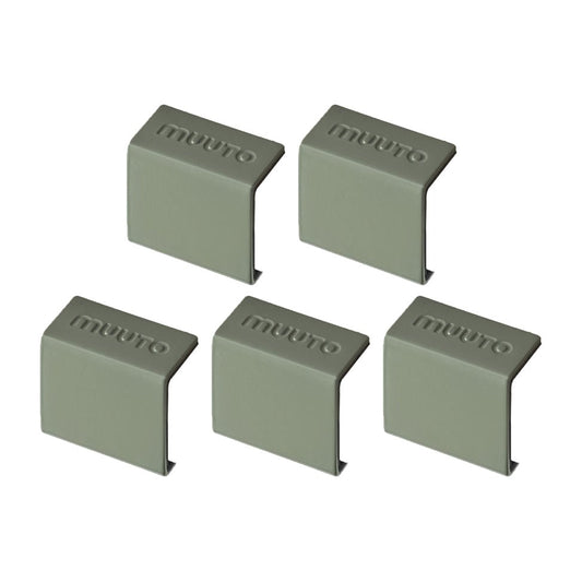 Muuto Mini stacked 2.0 clips, 5 pack green