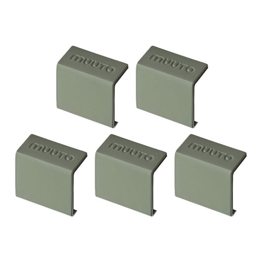 Muuto Stacked 2.0 clips, 5 pack green