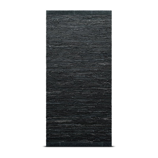 Rug Solid Leather Teppich 60 x 90cm Dark grey (dunkelgrau)