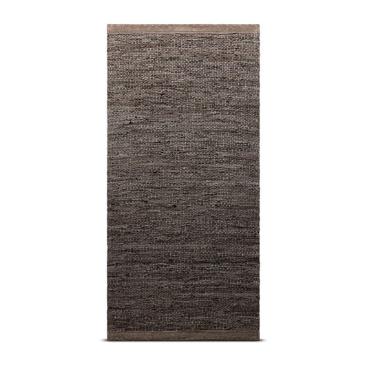 Rug Solid Leather Teppich 60 x 90cm Wood (braun)