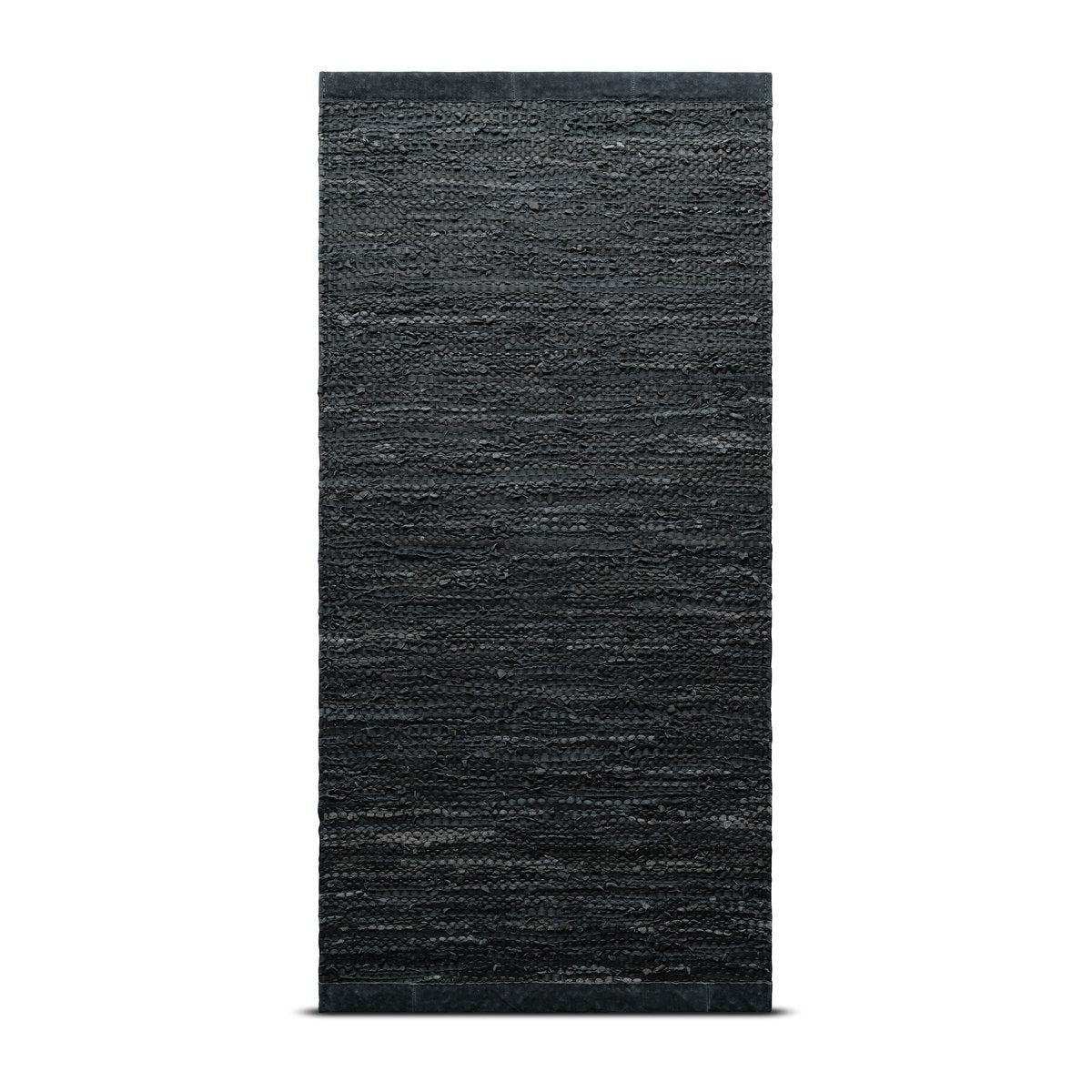 Rug Solid Leather Teppich 65 x 135cm Dark grey (dunkelgrau)