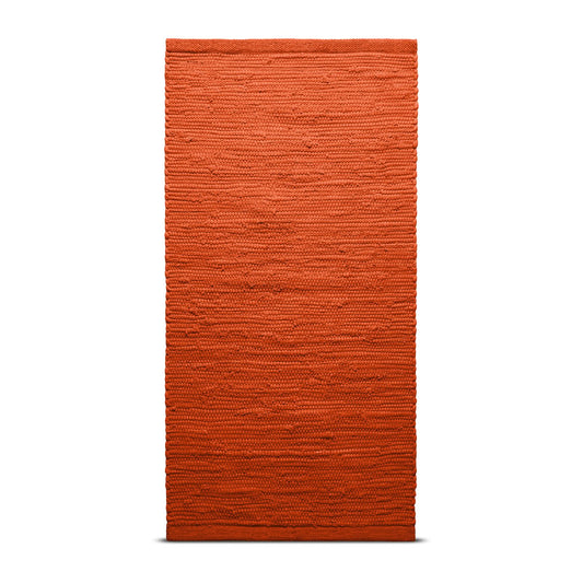 Rug Solid Cotton Teppich 60 x 90cm Solar orange (orange)