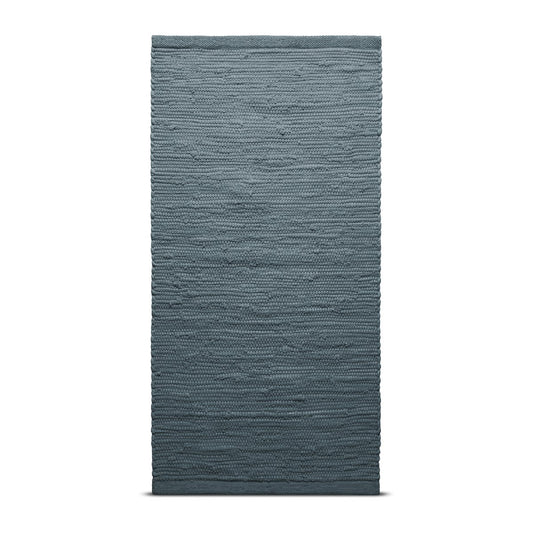 Rug Solid Cotton Teppich 60 x 90cm Steel grey (grau)