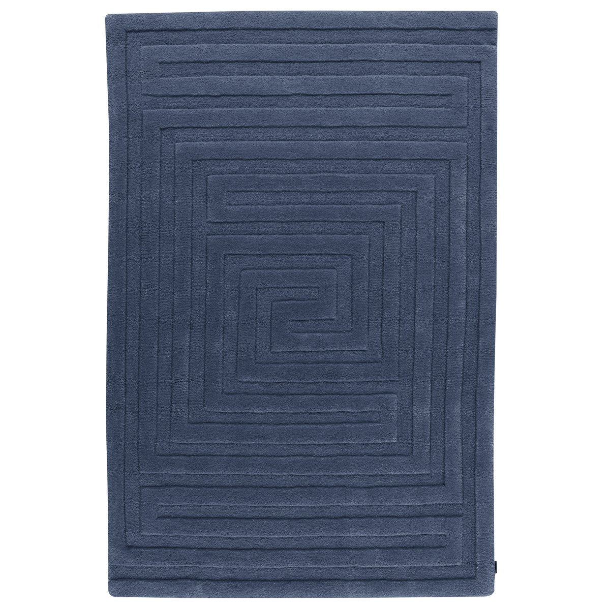 Kateha Mini-Labyrint Kinderteppich, 120 x 180cm Sturm-blau (blau)