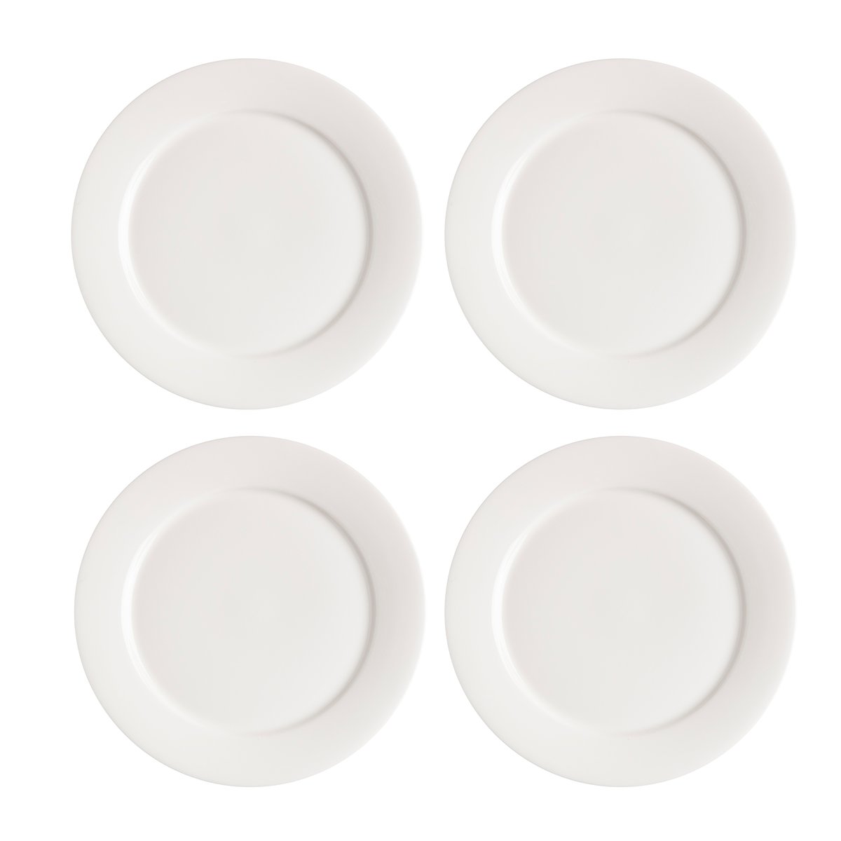 Scandi Living Kalk assiett 21 cm 4-pack vit