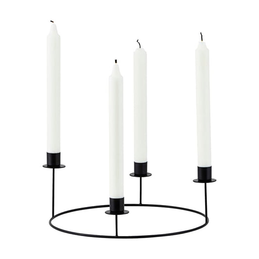 House Doctor Ring candle sticks black