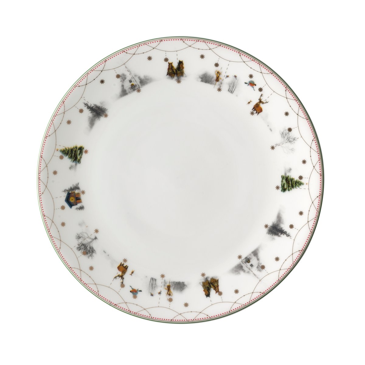 Wik & Walsøe Julemorgen plate Ø28 cm