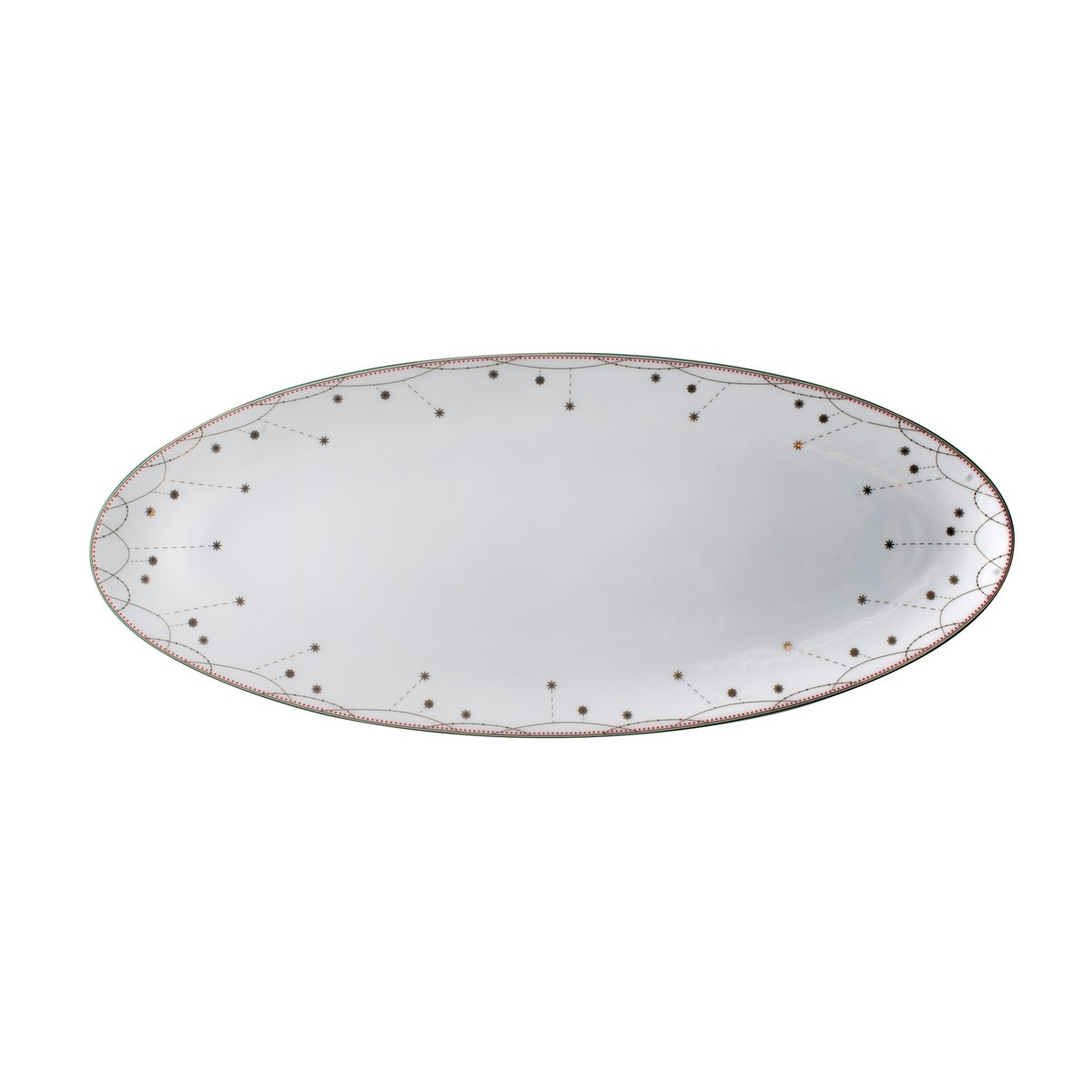 Wik & Walsøe Julemorgen serving plate oval 41 cm