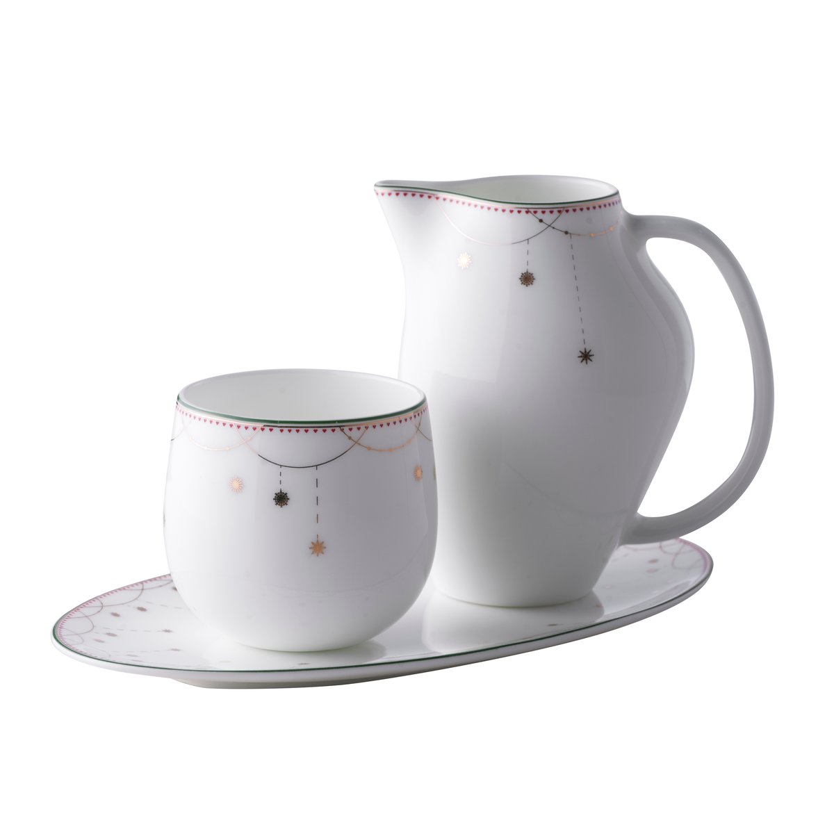 Wik & Walsøe Julemorgen Zucker und Milch Set 1 Set