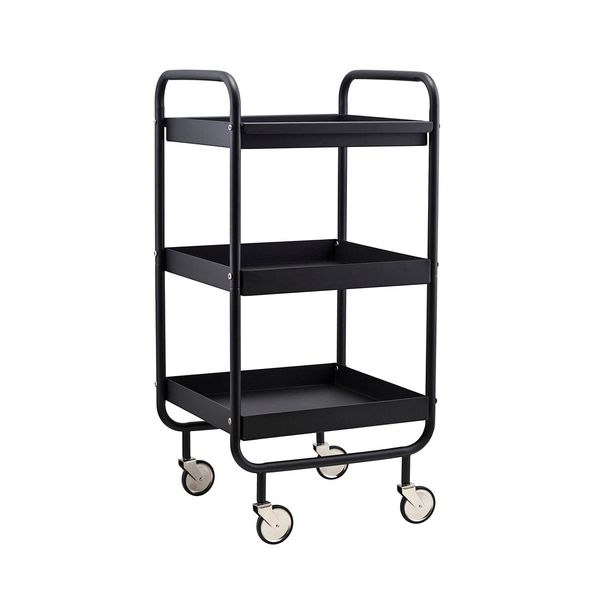 House Doctor Roll trolley with removable tray Black