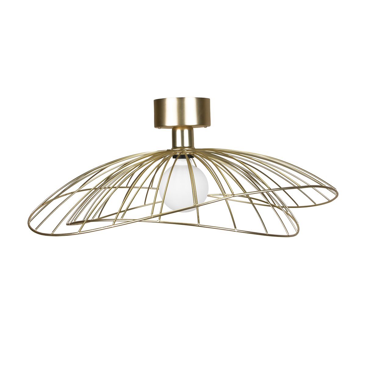 Globen Lighting Ray ceiling light brushed brass