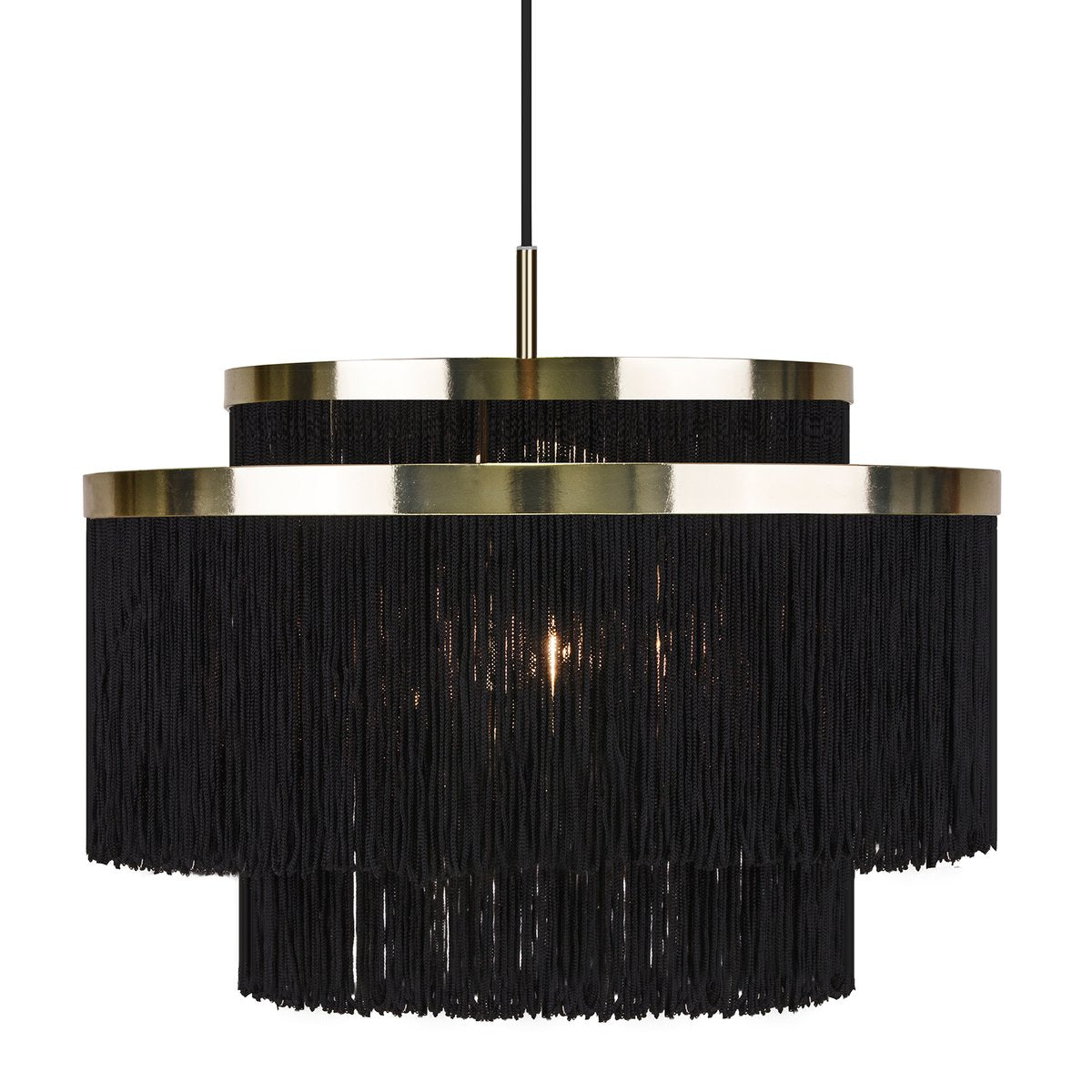 Globen Lighting Frans ceiling lamp black brass