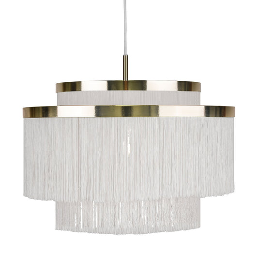 Globen Lighting Frans ceiling lamp white brass